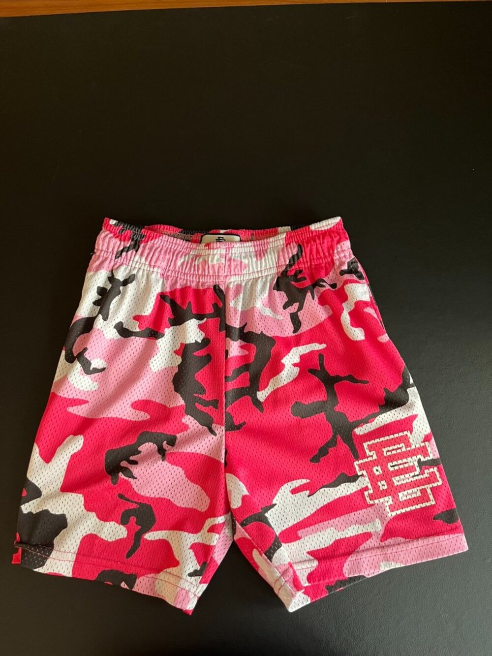 Eric Emanuel Pink Camouflage Mesh Shorts Men's Small